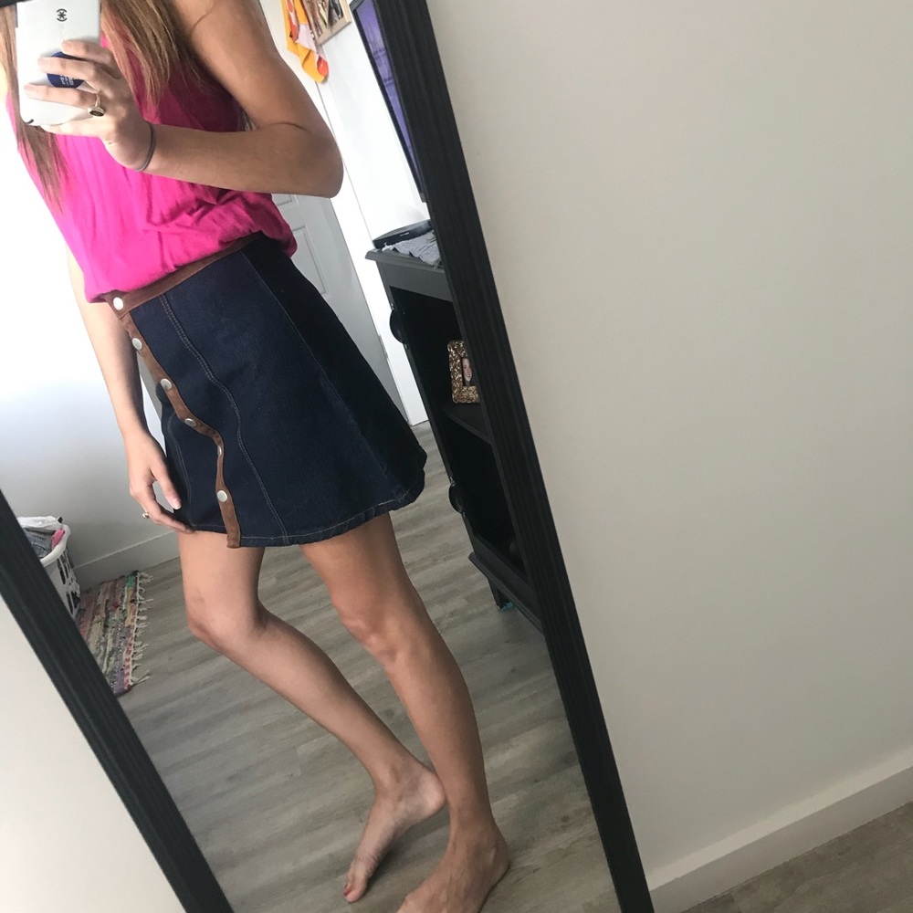 button up skirt